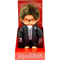 Monchhichi Plüschfigur Junge Bräutigam schwarz/braun 20cm