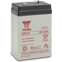 YUASA Blei-Akkumulator NP4-6, 6 V-/4 Ah (1 Stk., 4000