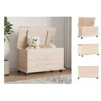 VidaXL Truhe mit Rollen ALTA 73x39,5x43 cm Massivholz Kiefer