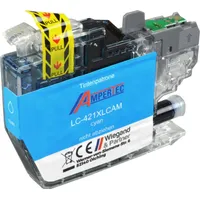 Ampertec Tinte kompatibel mit Brother LC-421XLC cyan