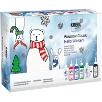 Kreul 42853 - Window Color "Hello Winter" für Kinder,