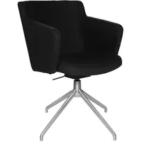 TOPSTAR Besuchersessel SFH 1.0 schwarz edelstahl, Optik matt Stoff