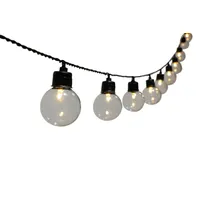Dehner Solar-Lichterkette Ronda, schwarz