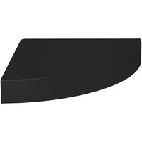 VidaXL Eck-Schweberegal Schwarz 25x25x3,8 cm MDF