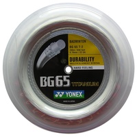 Yonex BG 65 Ti White Badmintonsaite Badminton String -