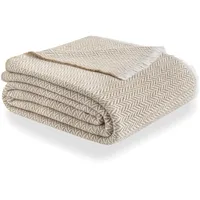 Todocama Überwurf, extra weiche Baumwolle, Four Seasons, Mehrzweck-Tagesdecke für