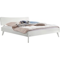 Hasena Lounge Caluso Bettgestell Massivholz - Weiss deckend