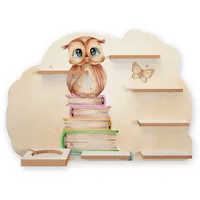 Kreative Feder Kinderregal Kluge Eule 55 x 41 cm