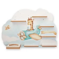 Kreative Feder Kinderregal Giraffe im Flieger 55 x 41