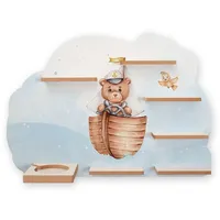 Kreative Feder Kinderregal Kapitän Teddy 55 x 41 cm