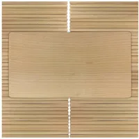 Gravidus Frühstücksbrettchen Holzbrett Buche 22x12x1 cm, Menge:100 - Naturbelassen