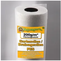 Aquagart 475m2 Geotextilvlies Gartenvlies Unkrautvlies Drainagevlies 200g 1,9m