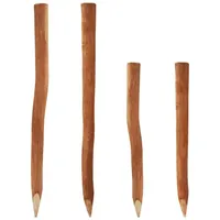 Aquagart 10 Holzpfosten für Staketenzaun 1,05m I Durchmesser 5-6cm