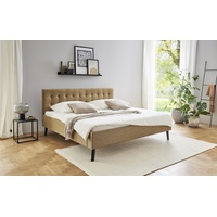 Meise Möbel Polsterbett Kopfteil glatt Beige - , Maße