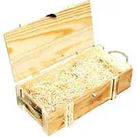 Kistenkolli Altes Land Weinkiste 2er geflammt inkl. Holzwolle/Holzkiste/Geschenkbox/Aufbewahrungsbox/Überraschungskiste/Weinbox/Hochzeitskiste (2er