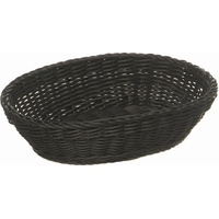 APS Korb, oval Brot-/ Obstkorb25 x 19 cm, schwarz