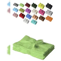 EXKLUSIV HEIMTEXTIL Handtuchset 50 x 100 cm grün 4-tlg.