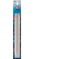 Prym Strumpfstricknadeln, Aluminium, Grau, 8/20cm, 5 Count