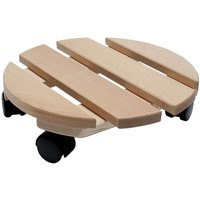 Expo b÷rse Pflanzenroller Holz MASSIV rund 30 cm bis