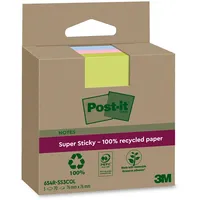 Post-it Super Sticky Recycling Notes, 3 Blöcke, 70 Blätter