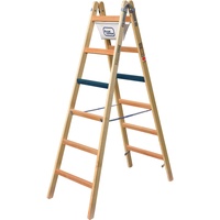 Iller-Leiter Breitsprossenstehleiter Professional 2x7 Sprossen