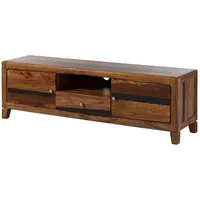 MASSIVMOEBEL24.DE TV-Board Sheesham 175x45x55 dunkelbraun lackiert Ancona #210 |