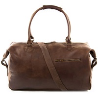 Buckle & Seam Linwood Reisetasche Leder 50 cm braun