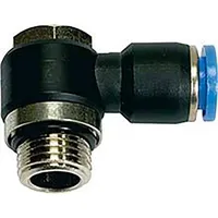Riegler L-Steckverschraubung »Blaue Serie« drehbar, G1/8 a., max.15, Ã