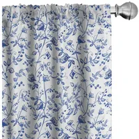 ABAKUHAUS Aquarell Vorhänge, Gardinen, Lange Branchen Blumen, Fensterbehandlungen für