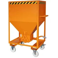 Bauer Südlohn Silobehälter SRE 600, lackiert, Gelborange