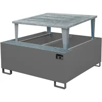 Bauer Südlohn Auffangwanne AWA 1000, lackiert, Mausgrau