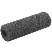 VidaXL Drahtzaun Stahl mit PVC-Beschichtung 25x0,5 m Grau