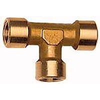 Riegler T-Stück, innen/innen/innen, G 3/8, SW 17, Messing blank