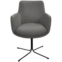 K+W Komfort & Wohnen Pego Drehstuhl Schwarz/Grau