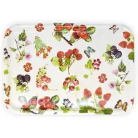 Lashuma Esstablett aus Melamin, Großes Getränketablett Rechteckig, Designtablett 45x31