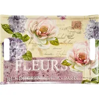 Lashuma Küchentablett Melamin 38x27 cm, Gartentablett rechteckig, Kuchentablett bunt