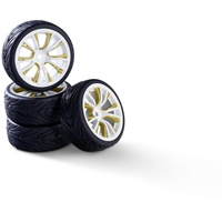 CARSON 500900184 1:10 Räderset M-Design (4) weiß/Gold - Modellbauzubehör,