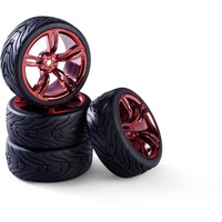 CARSON 500900177 1:10 Räderset 10 Sp.Design (4) rot -