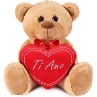 Brubaker Teddy Plüschbär mit Herz Rot - Ti Amo