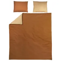 Meyco Home Uni Bettwäsche Doppelbett (Baumwolle, atmungsaktives Material, einfache