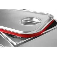 HENDI Souse Vide, Dampfgarer + Reiskocher, silber,