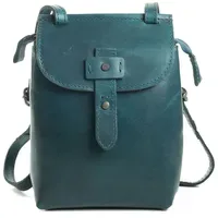 Harold's Aberdeen Umhängetasche Leder Blau/Grün/Petrol