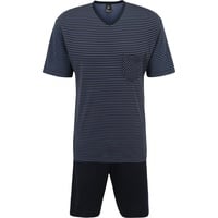 CALIDA Relax Streamline Shorty, 2er-Set, V-Ausschnitt, für Herren, 479SAPPHIR,