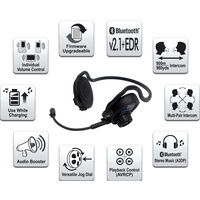 Sena SPH10 Bluetooth Headset Kommunikationssystem schwarz