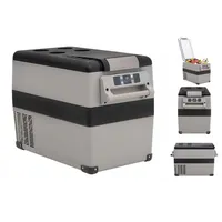 VidaXL Kühlbox mit Tragegriff Grau 55L PP & PE