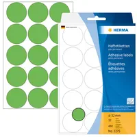 Herma Klebepunkte 2275 Grün Ø 32,0 mm 480 St.