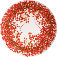 Taitù Fil Rouge Bacche Teller flach, Teller, Mehrfarbig