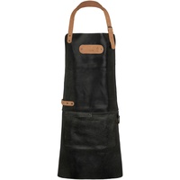 Black Forest Fox BARMAN Barista Cracker Leder Schürze Grillschürze