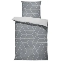 One Home Bettwäsche Jack, Fleece, 2 teilig, grafisch geometrisch,