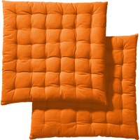 REDBEST Stuhlkissen Stuhlkissen 2er-Pack, Uni orange